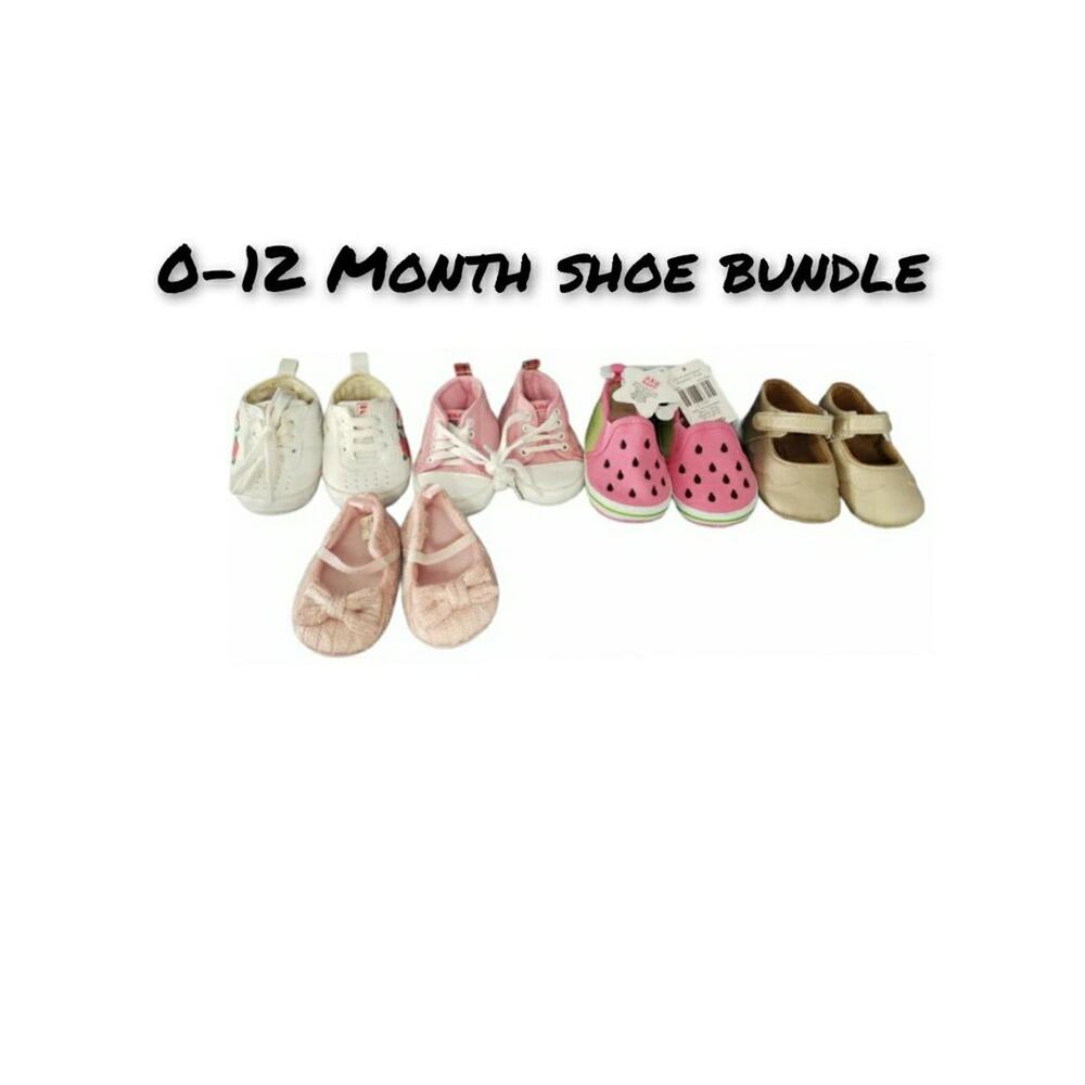 Baby Girl Slip On • Fila • Polo - Size 0 - 12 Month Variety of 5 Dress Shoes
